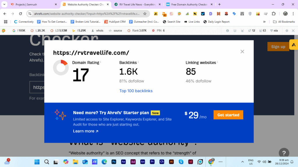 ahrefs domain rating increase